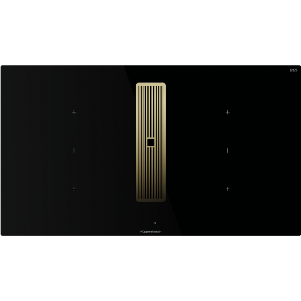 Индукционная варочная панель с вытяжкой Kuppersbusch KMI 9350.0 SR Gold