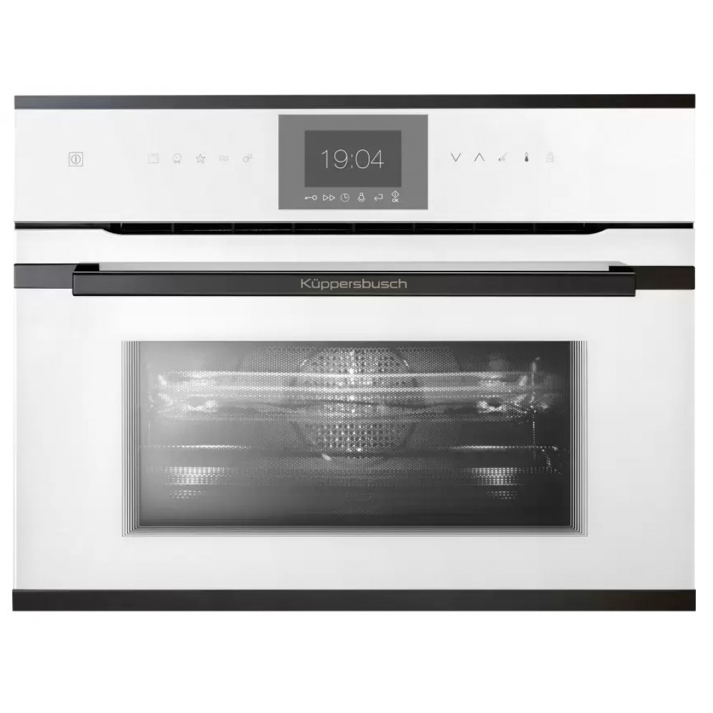 Компактный духовой шкаф с СВЧ KUPPERSBUSCH CBM 6550.0 W2 BLACK CHROME