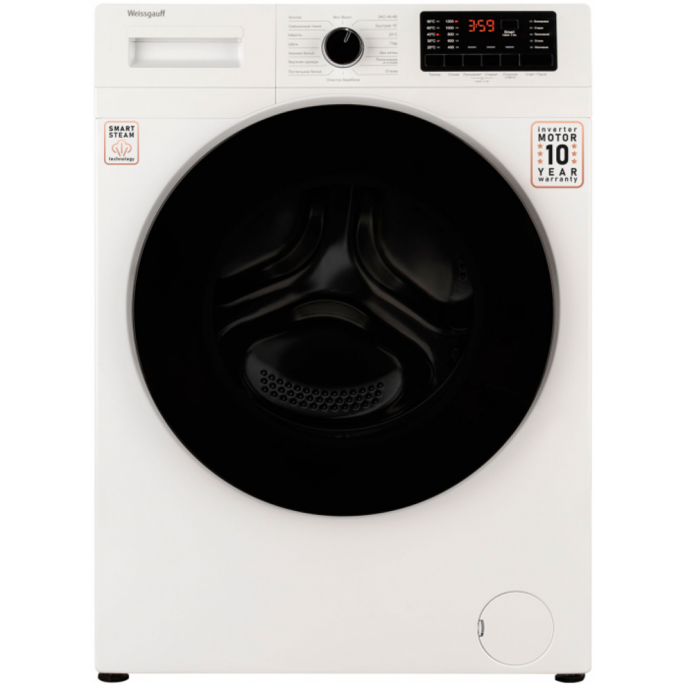 Cтиральная машина WEISSGAUFF WM 61210 DC INVERTER STEAM