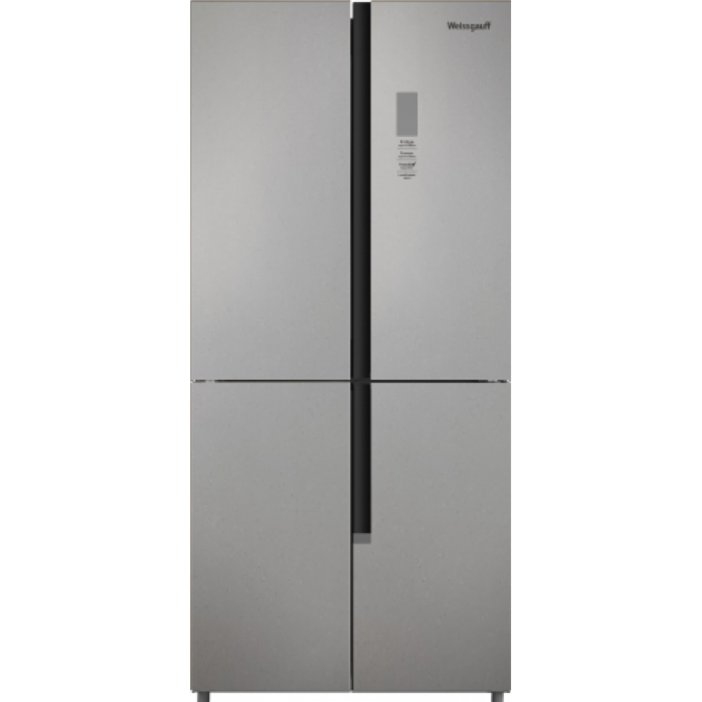 Холодильник WEISSGAUFF WCD 450 BRU STEEL GLASS NOFROST INVERTER