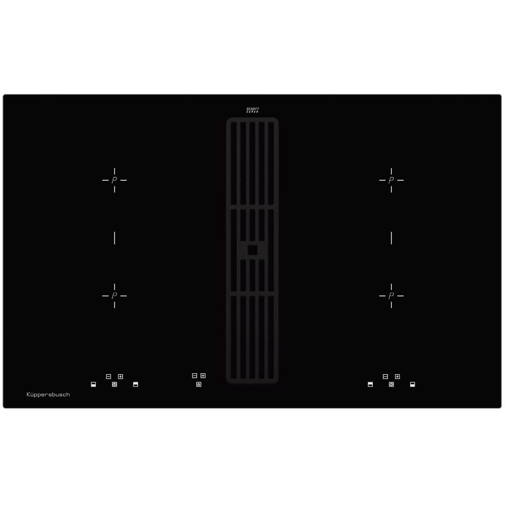 Индукционная варочная панель с вытяжкой Kuppersbusch KMI 8500.0 SR Black Velvet