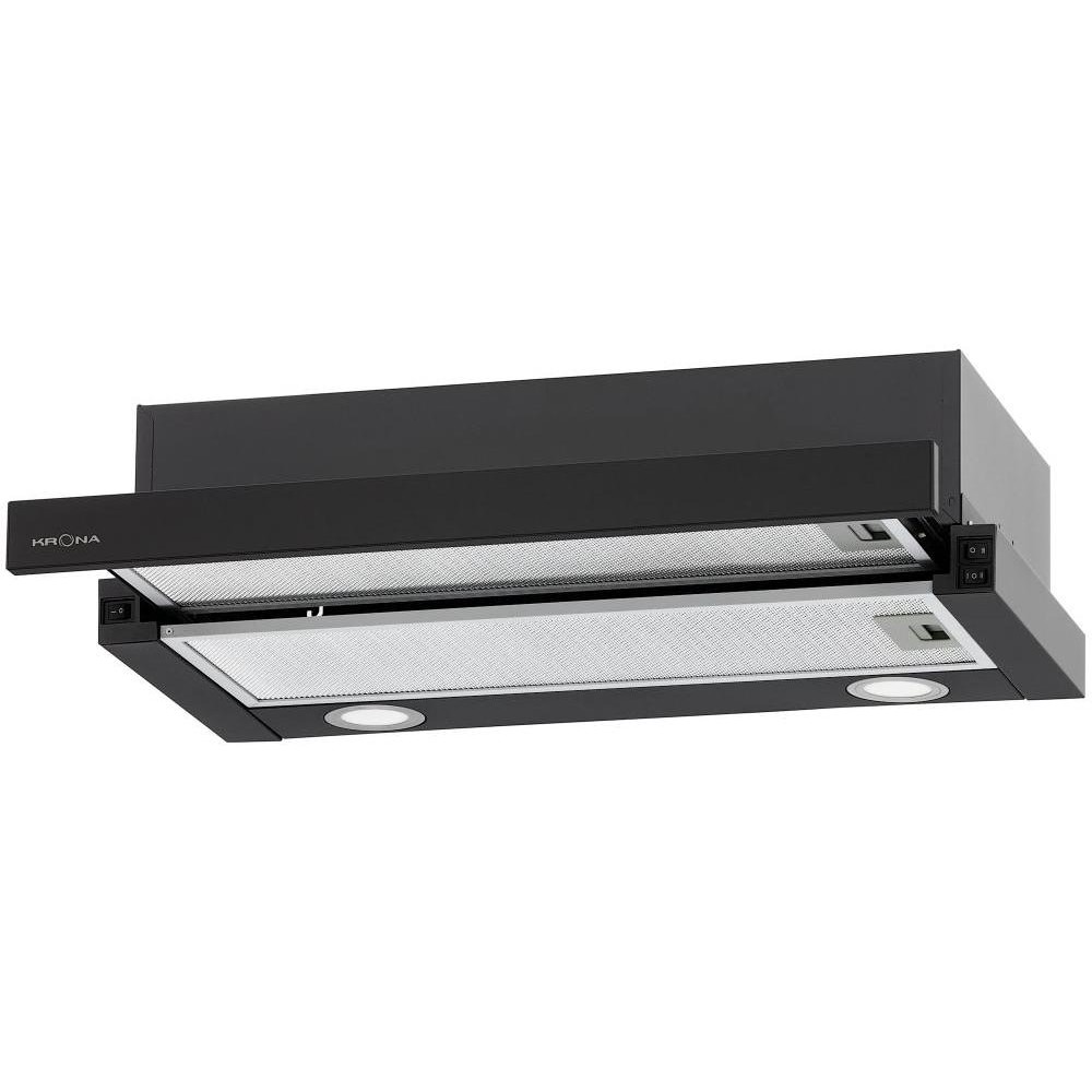 Встраиваемая вытяжка Krona KAMILLA T 600 BLACK (2 мотора)