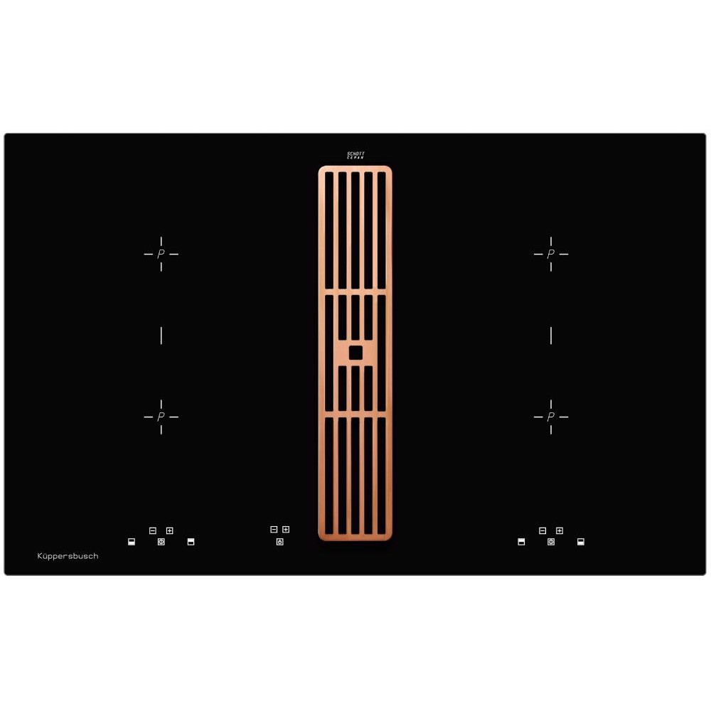 Индукционная варочная панель с вытяжкой Kuppersbusch KMI 8500.0 SR Copper