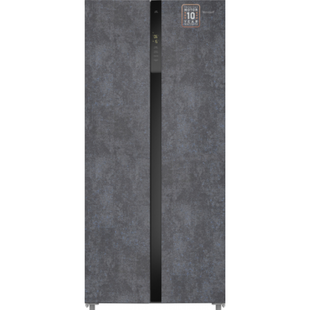 Холодильник WEISSGAUFF WSBS 500 INVERTER NOFROST ROCK GLASS