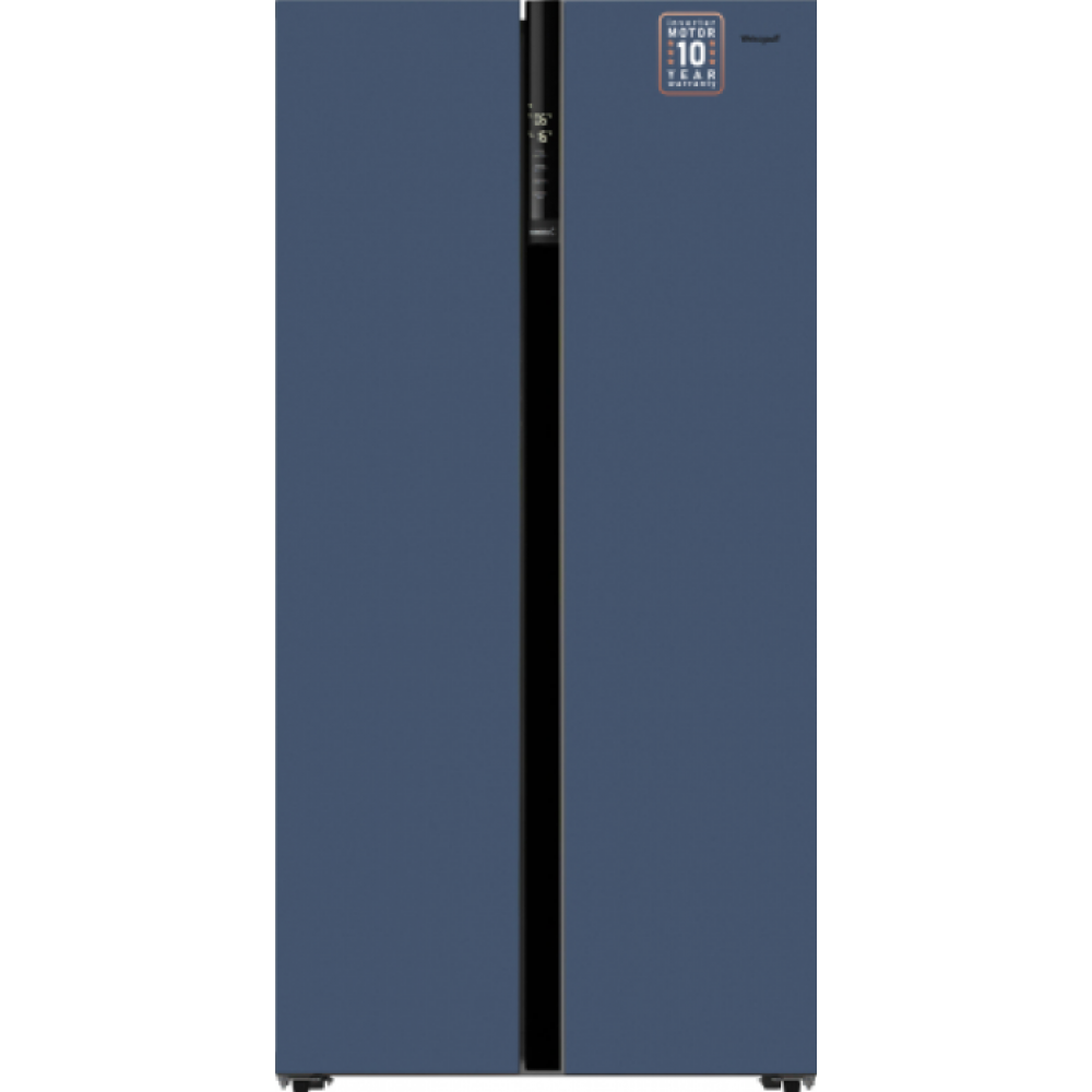 Холодильник WEISSGAUFF WSBS 600 NOFROST INVERTER BLUE GLASS