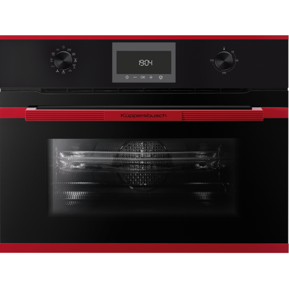 Компактный духовой шкаф с СВЧ KUPPERSBUSCH CBM 6330.0 S8 HOT CHILI