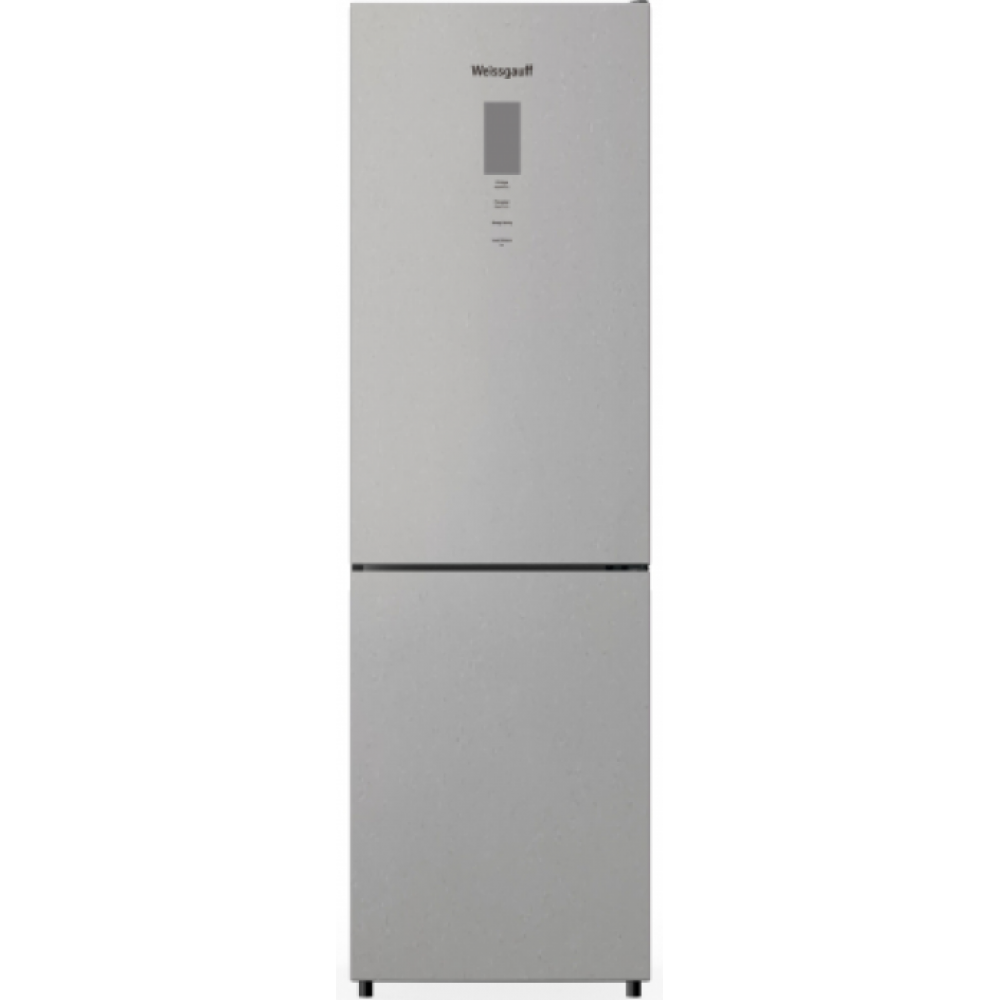 Холодильник WEISSGAUFF WRK 195 D FULL NOFROST BRU STEEL GLASS