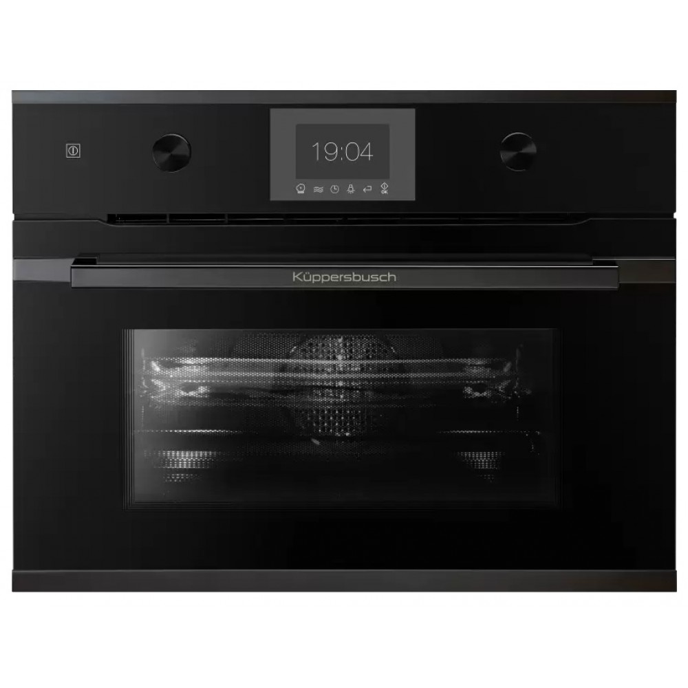 Компактный духовой шкаф с СВЧ KUPPERSBUSCH CBM 6350.0 S2 BLACK CHROME