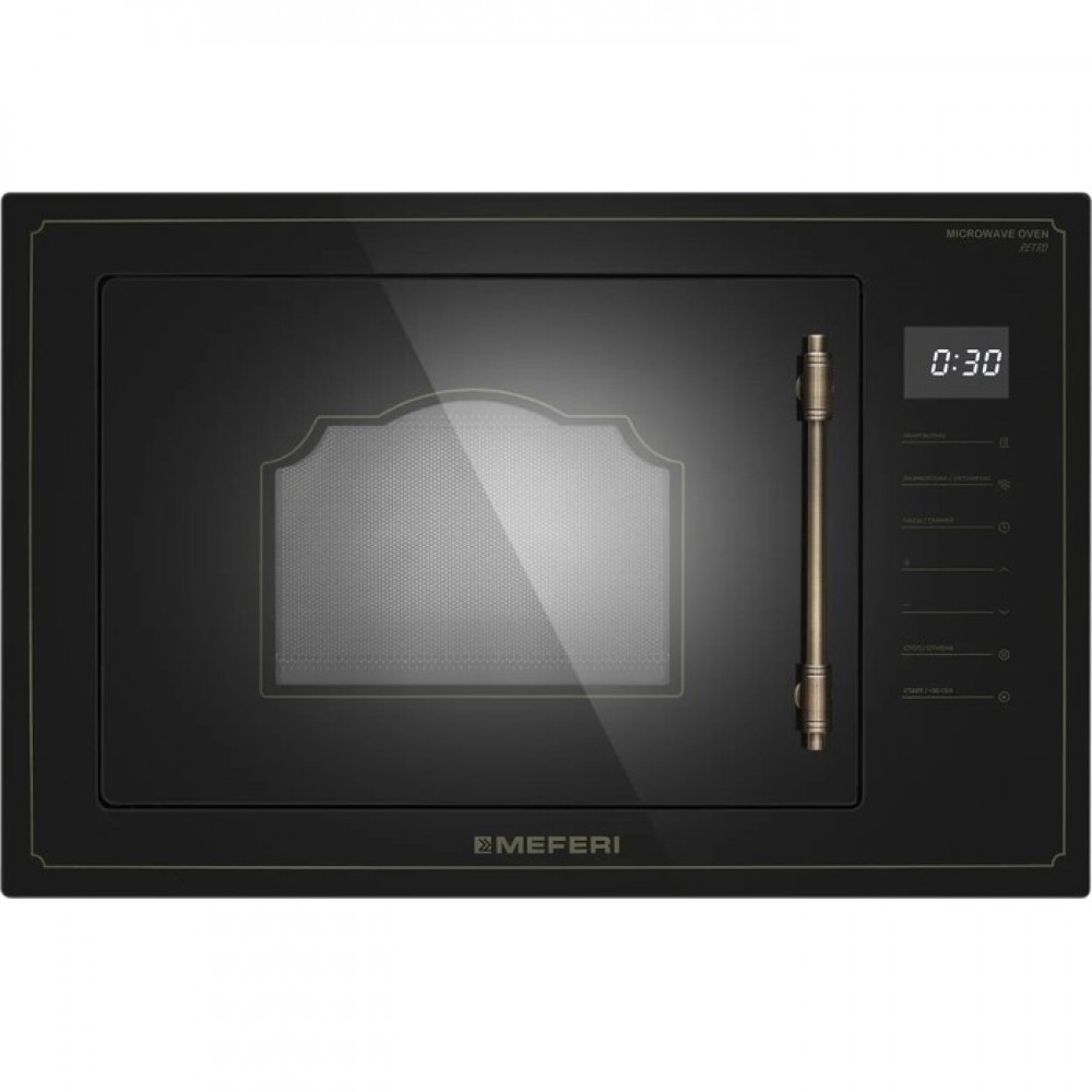Микроволновая печь встраиваемая MEFERI MMO6025BK RETRO