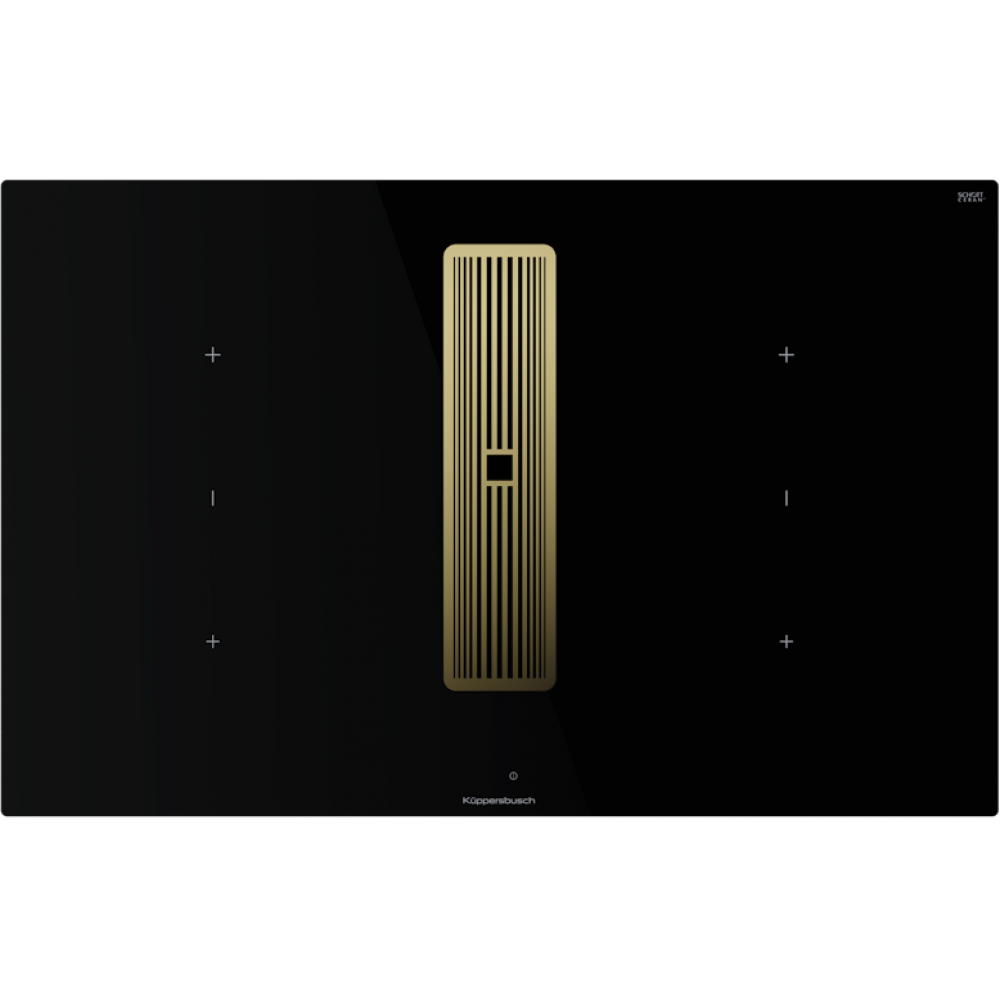 Индукционная варочная панель с вытяжкой Kuppersbusch KMI 8350.0 SR Gold