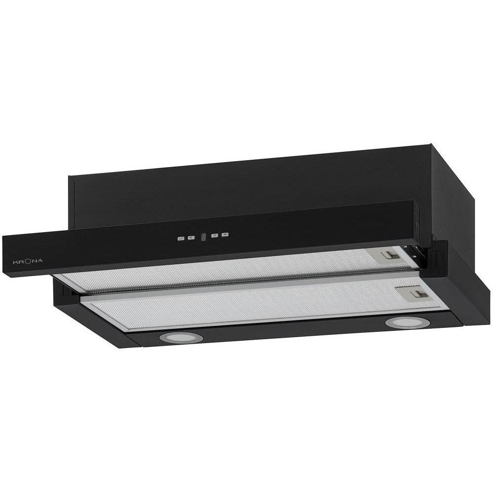 Встраиваемая вытяжка Krona KAMILLA TK 600 BLACK (1 мотор)