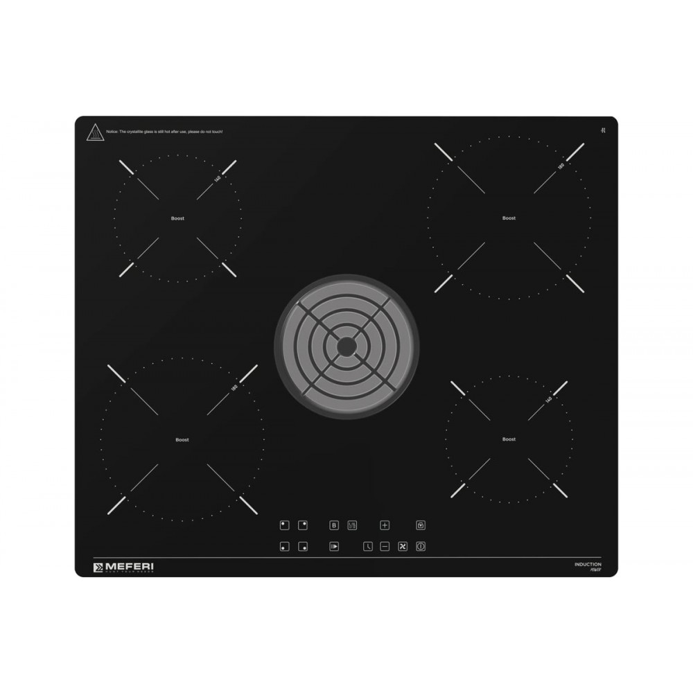 Индукционная варочная панель с вытяжкой MEFERI XSMART60BK POWER