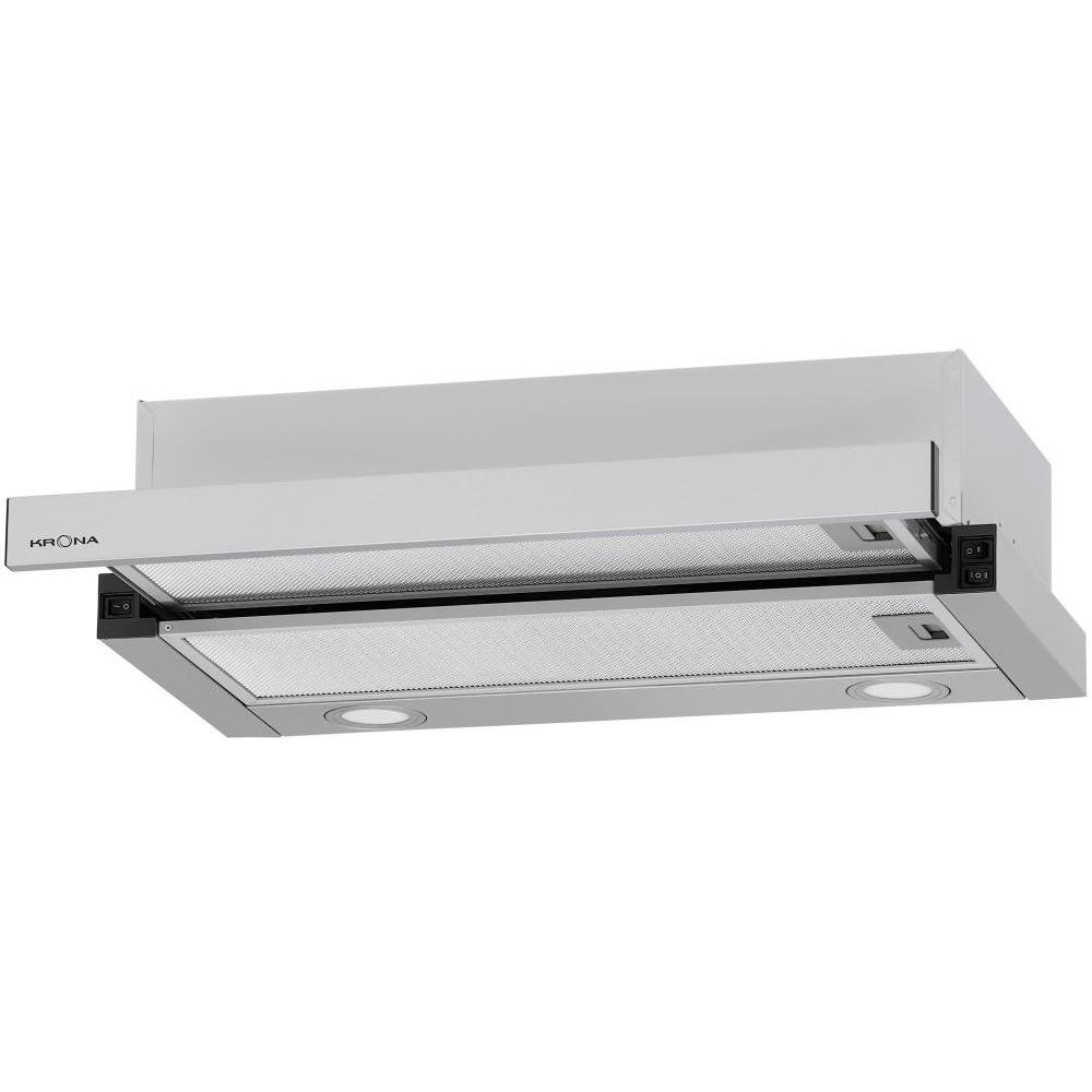 Встраиваемая вытяжка Krona KAMILLA T 600 INOX (2 мотора)