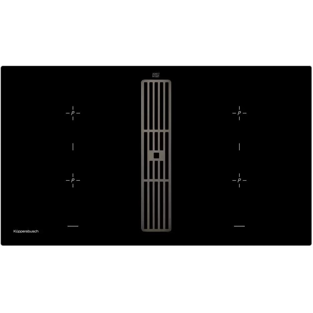 Варочная панель с вытяжкой Kuppersbusch KMI 9850.0 SR Black Chrome