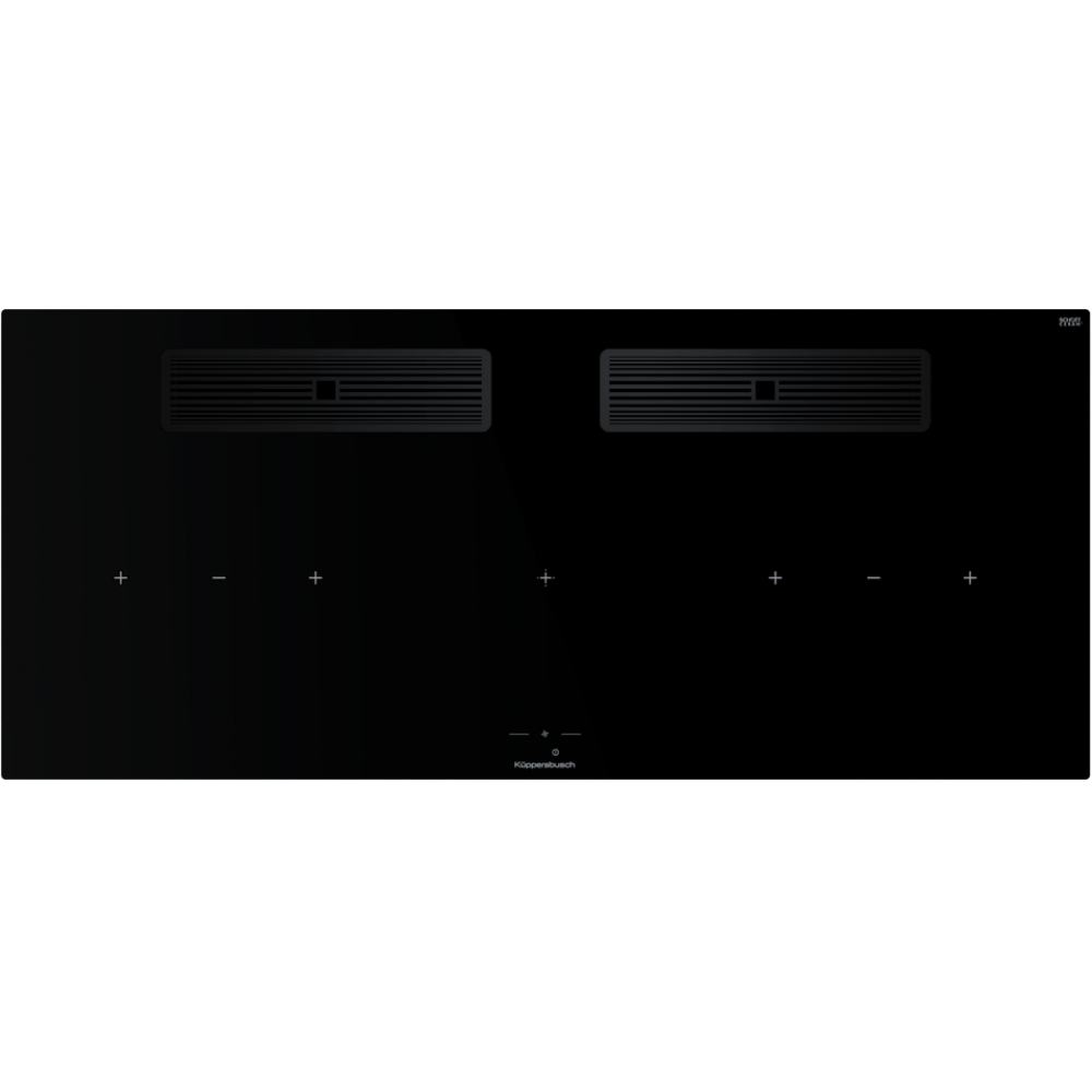 Индукционная варочная поверхность с вытяжкой Kuppersbusch KMI 12850.0 SR-E Black Chrome