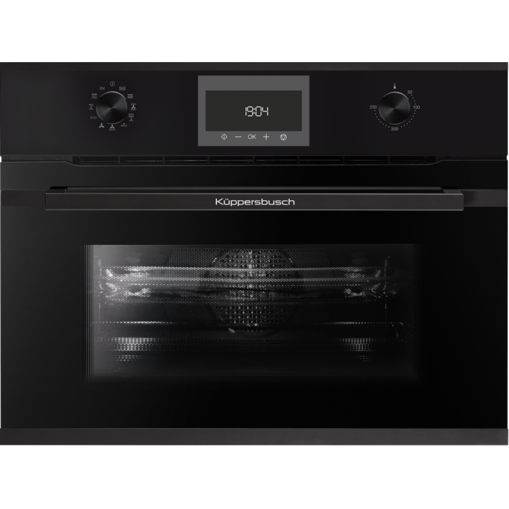 Компактный духовой шкаф с СВЧ KUPPERSBUSCH CBM 6330.0 S5 BLACK VELVET