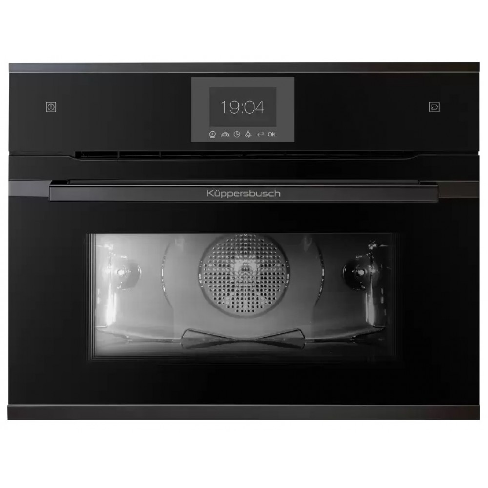 Компактный духовой шкаф с паром KUPPERSBUSCH CBD 6550.0 S2 BLACK CHROME
