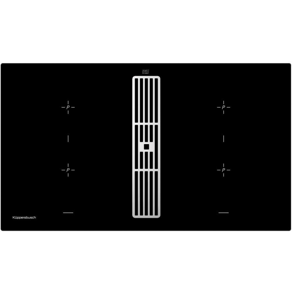 Варочная панель с вытяжкой Kuppersbusch KMI 9850.0 SR Silver Chrome