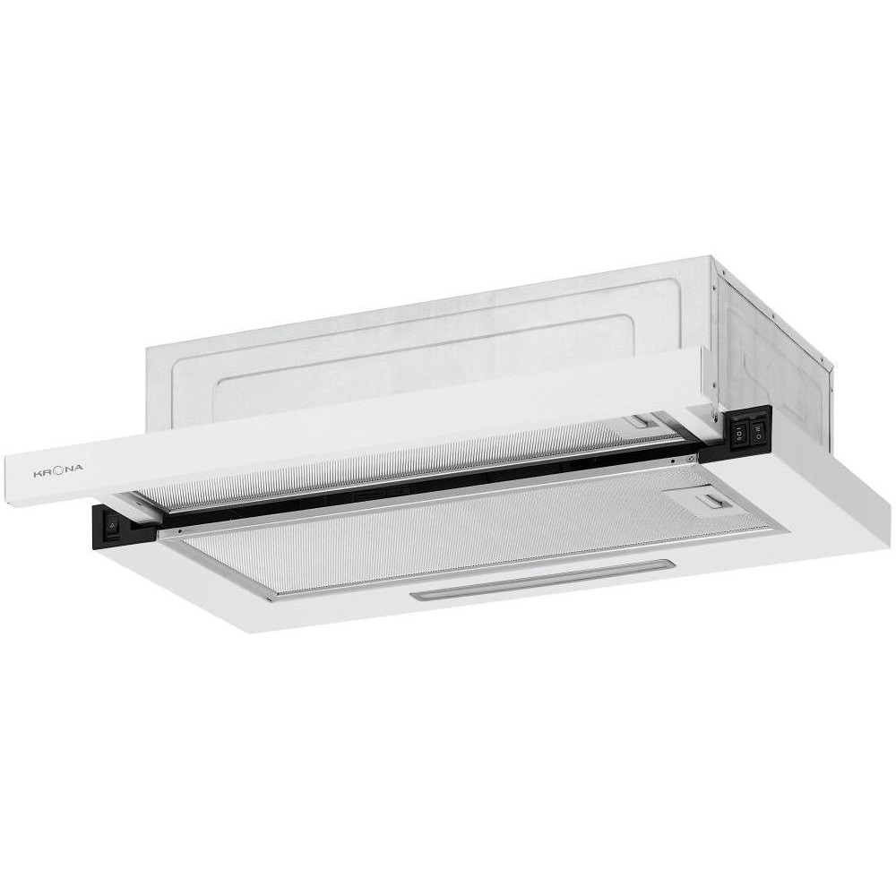 Встраиваемая вытяжка KRONA KERRY E 600 WHITE PB V2