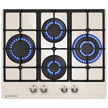 Варочная панель газовая MEFERI MGH604BG GLASS RETRO