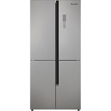 Холодильник WEISSGAUFF WCD 450 BRU STEEL GLASS NOFROST INVERTER