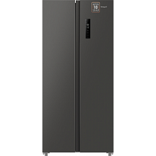 Холодильник WEISSGAUFF WSBS 500 INVERTER NOFROST DARK GREY