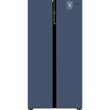 Холодильник WEISSGAUFF WSBS 600 NOFROST INVERTER BLUE GLASS
