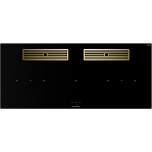 Индукционная варочная поверхность с вытяжкой Kuppersbusch KMI 12850.0 SR-E Gold