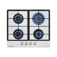 Газовая варочная панель MEFERI MGH604WH GLASS POWER