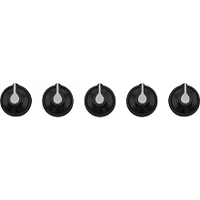 Набор ручек для варочных поверхностей Smeg Linea 5MP1GOGB3