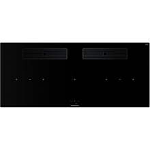 Индукционная варочная поверхность с вытяжкой Kuppersbusch KMI 12850.0 SR-S Black Chrome