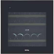 Встраиваемый винный шкаф KORTING KFW 604 DB GN