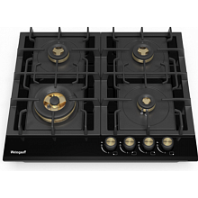 Газовая варочная панель WEISSGAUFF HGG 641 BV VOLCANO BURNER NANO GLASS